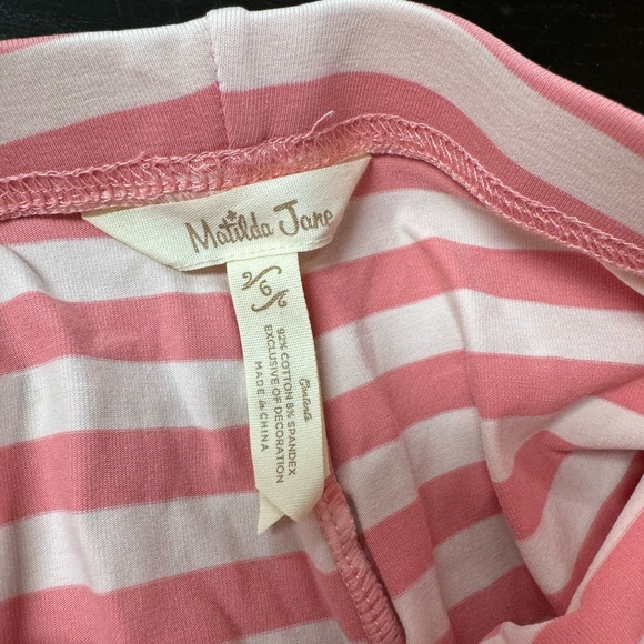 Matilda Jane - Just For Fun Pink Striped Benny |Size 6| - Picture 2 of 2